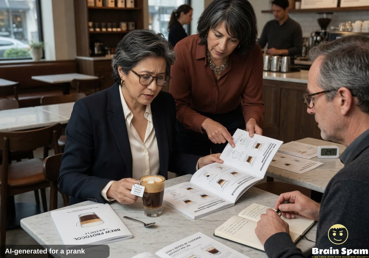 Carla su rates coffee drink supplied with instruction manual