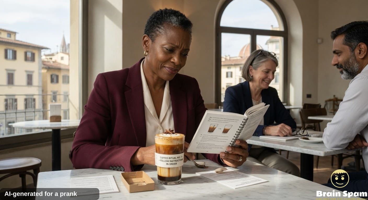 BREAKING SHOCKING: FLORENCE OKEKE RATES COFFEE DRINK THAT COMES WITH ITS OWN INSTRUCTION MANUAL YOU WON'T BELIEVE